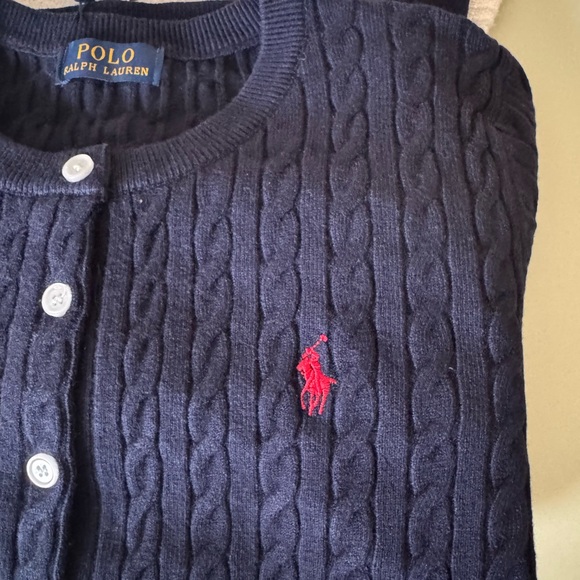 Polo by Ralph Lauren Navy Cable Knit Sweater - Picture 3 of 5